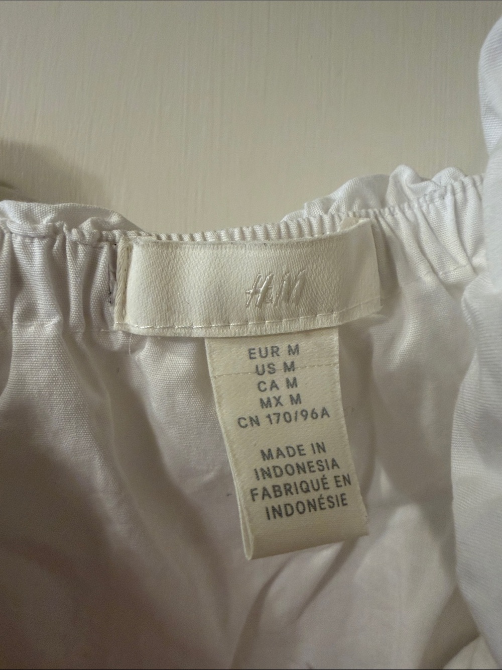 H&M White Ruffled Mini Dress - Picture 2 of 4